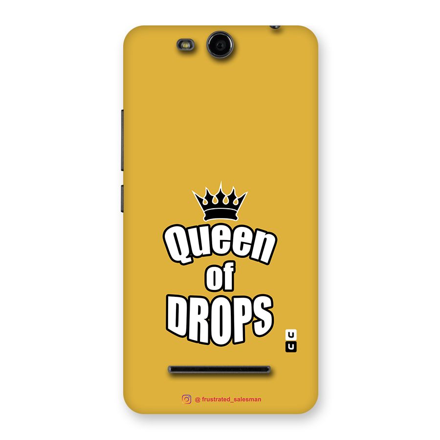 Queen of Drops Mustard Yellow Back Case for Micromax Canvas Juice 3 Q392