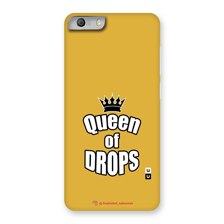Queen of Drops Mustard Yellow Back Case for Micromax Canvas Knight 2