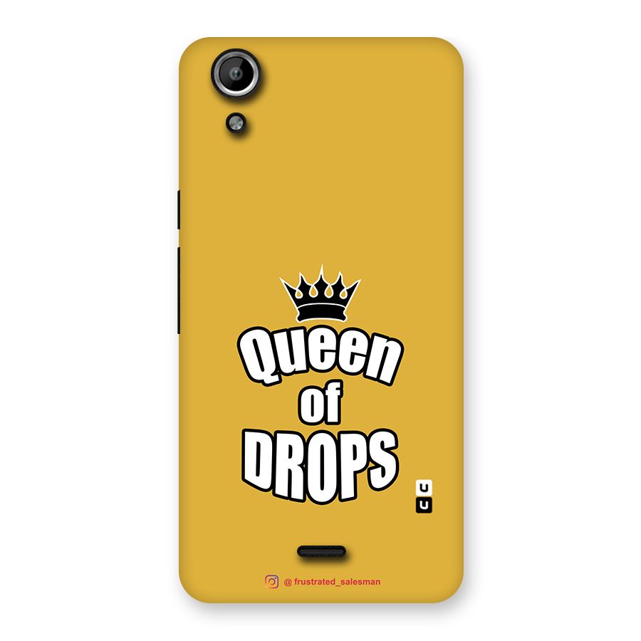Queen of Drops Mustard Yellow Back Case for Micromax Canvas Selfie Lens Q345