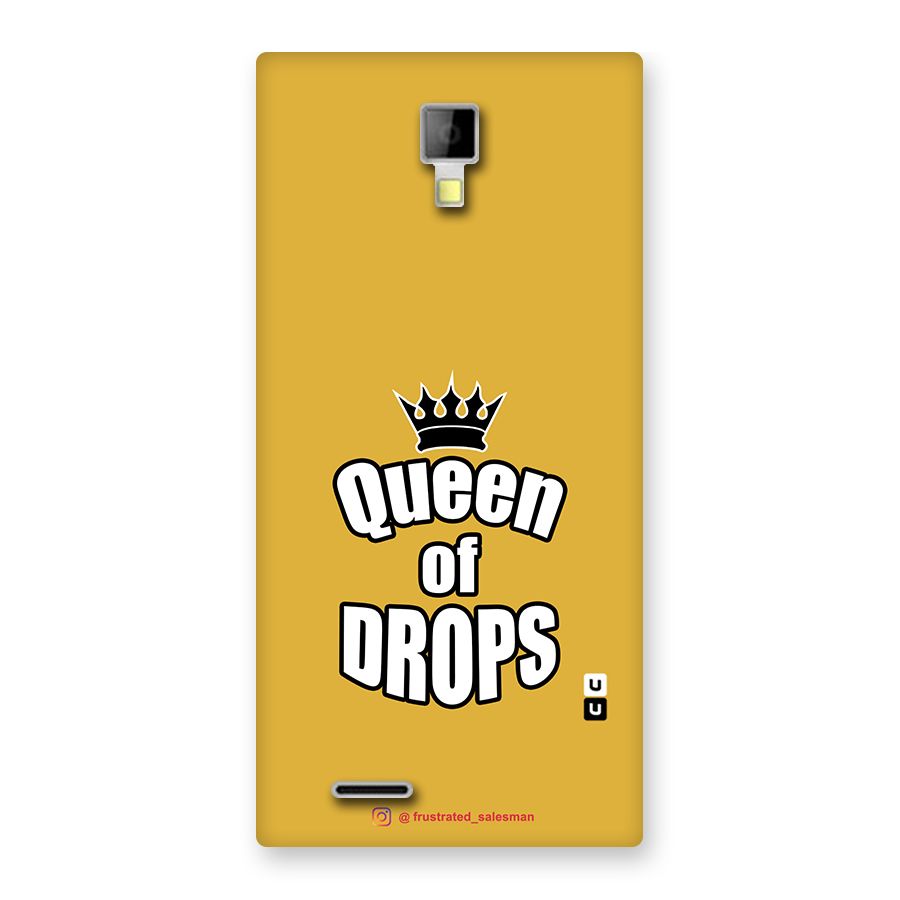 Queen of Drops Mustard Yellow Back Case for Micromax Canvas Xpress A99