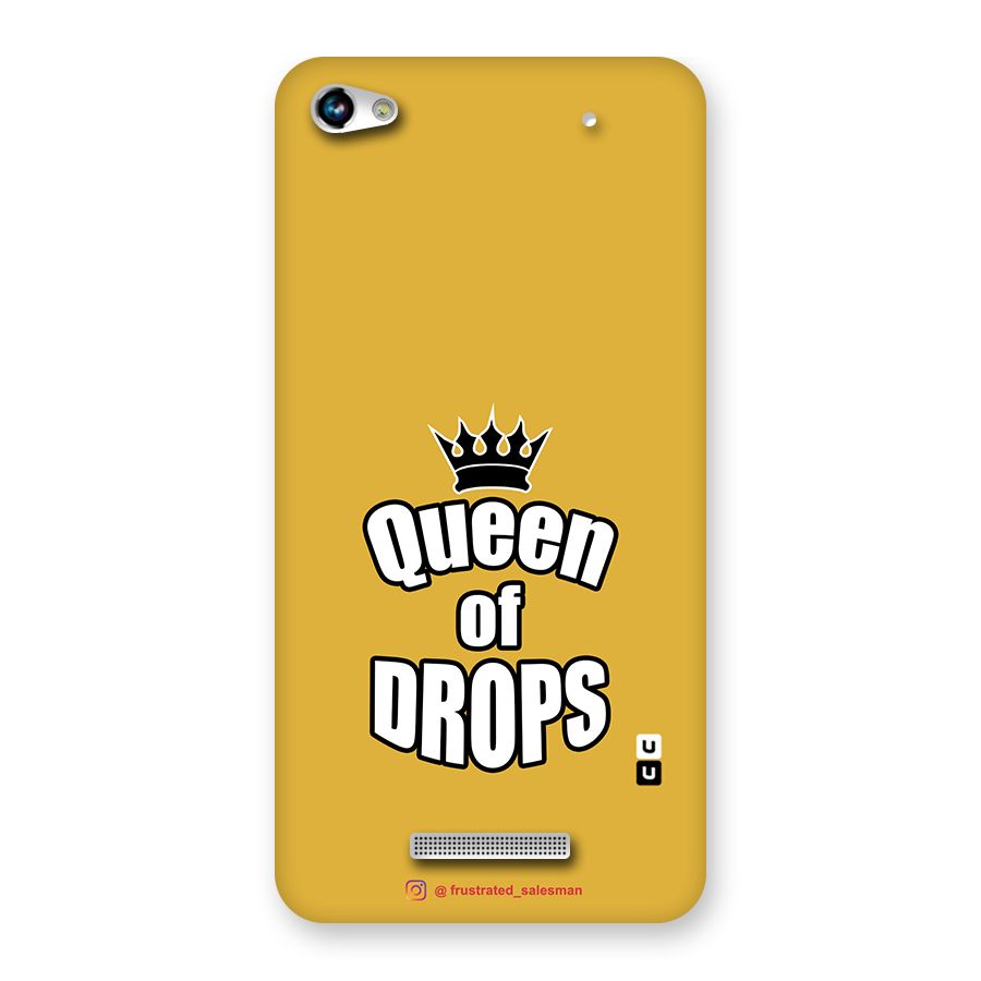 Queen of Drops Mustard Yellow Back Case for Micromax Hue 2