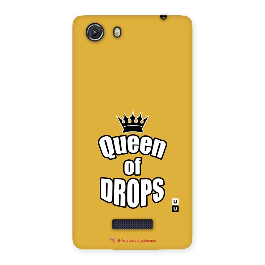 Queen of Drops Mustard Yellow Back Case for Micromax Unite 3