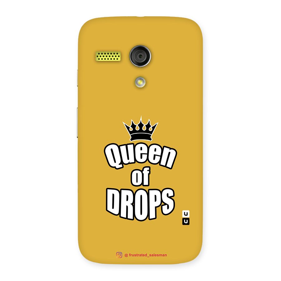 Queen of Drops Mustard Yellow Back Case for Moto G