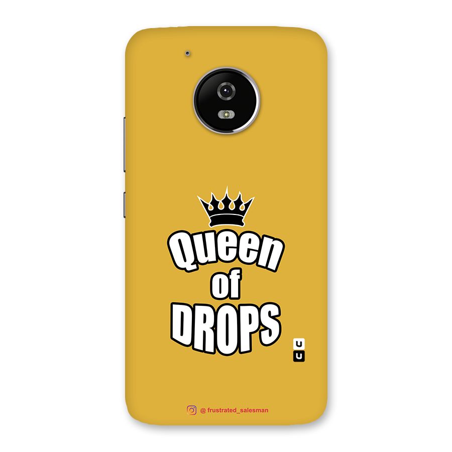 Queen of Drops Mustard Yellow Back Case for Moto G5