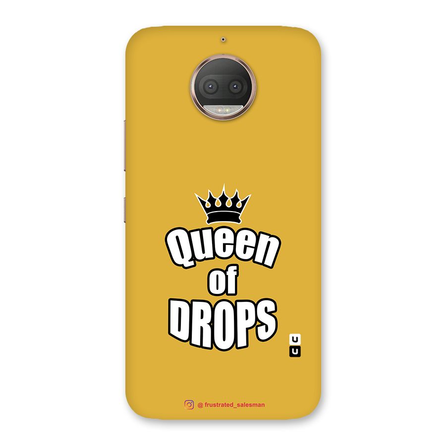 Queen of Drops Mustard Yellow Back Case for Moto G5s Plus