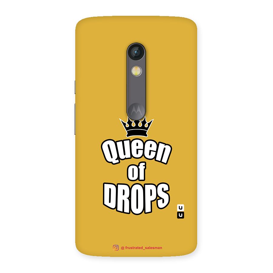 Queen of Drops Mustard Yellow Back Case for Moto X Play