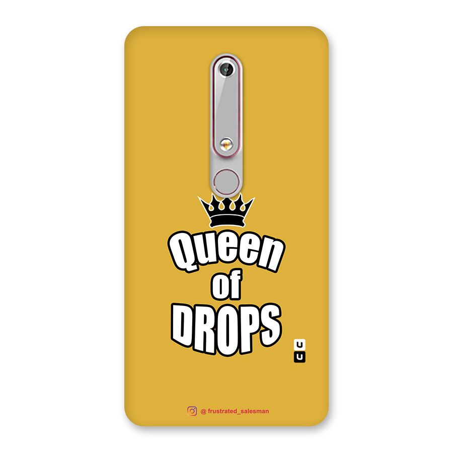 Queen of Drops Mustard Yellow Back Case for Nokia 6.1