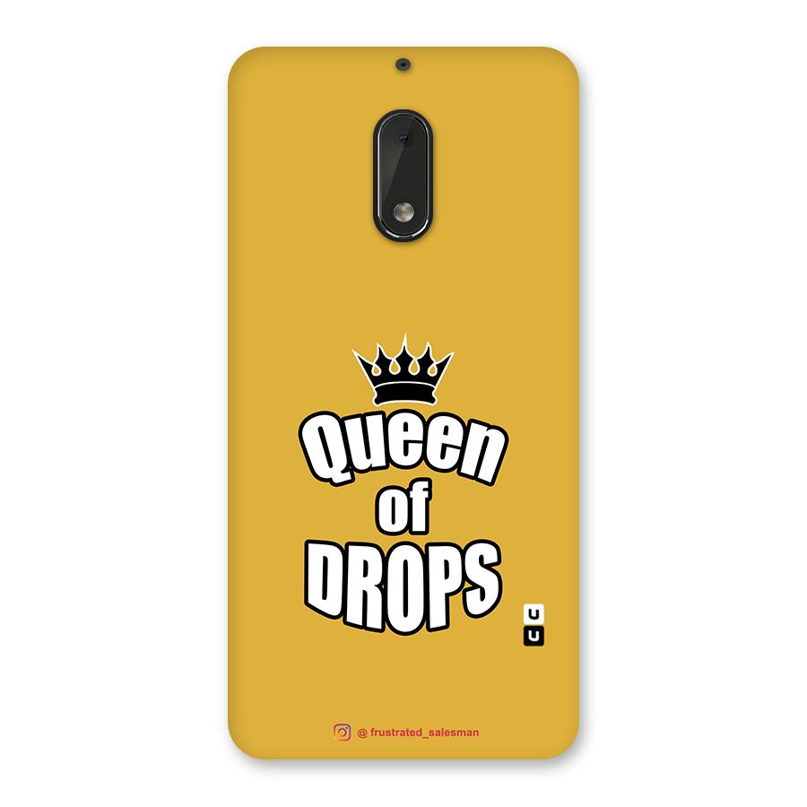 Queen of Drops Mustard Yellow Back Case for Nokia 6