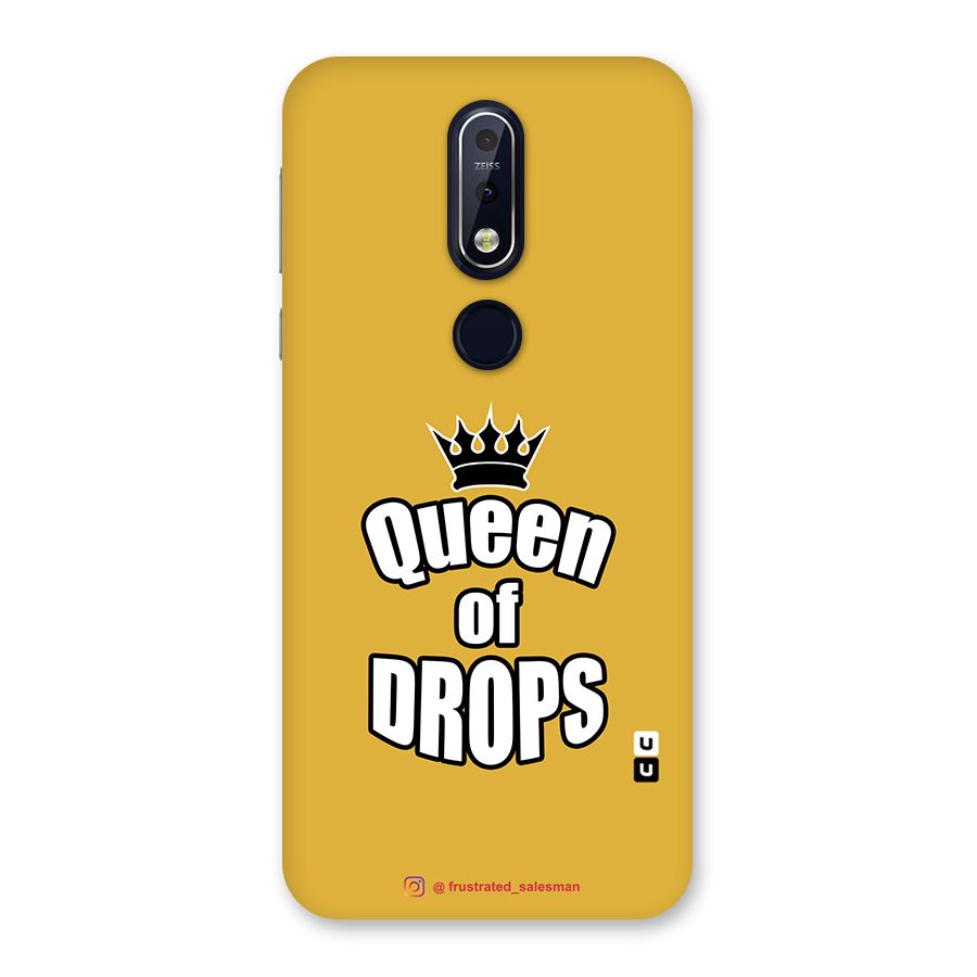 Queen of Drops Mustard Yellow Back Case for Nokia 7.1