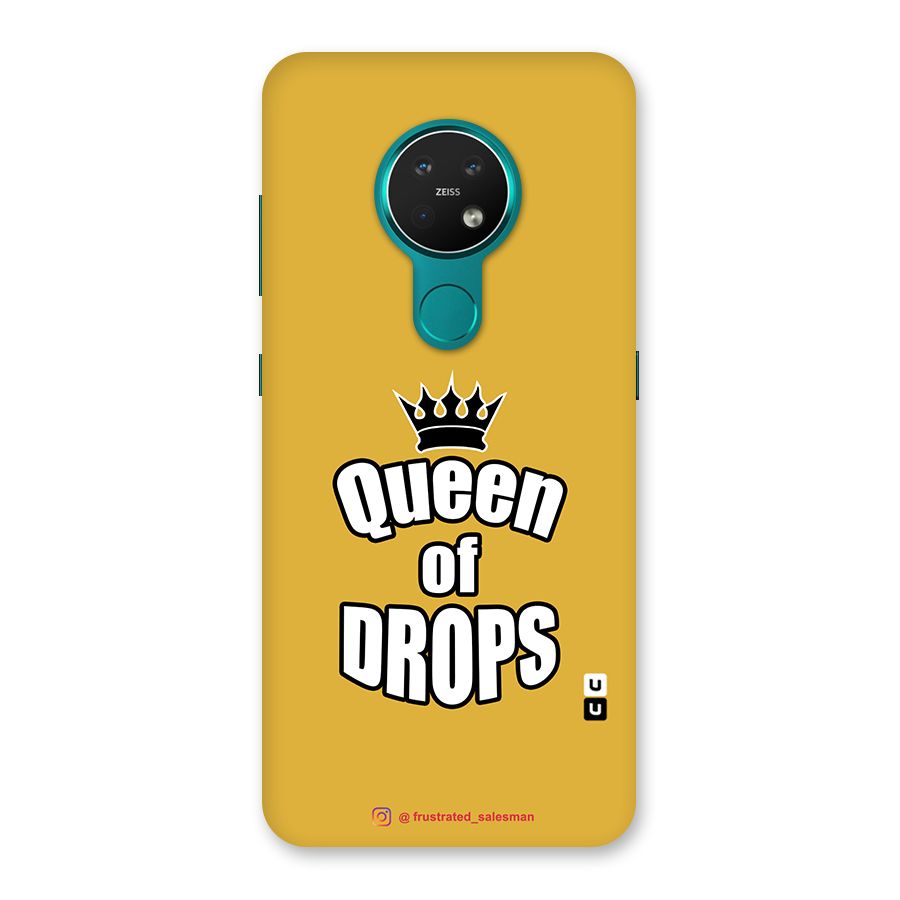 Queen of Drops Mustard Yellow Back Case for Nokia 7.2