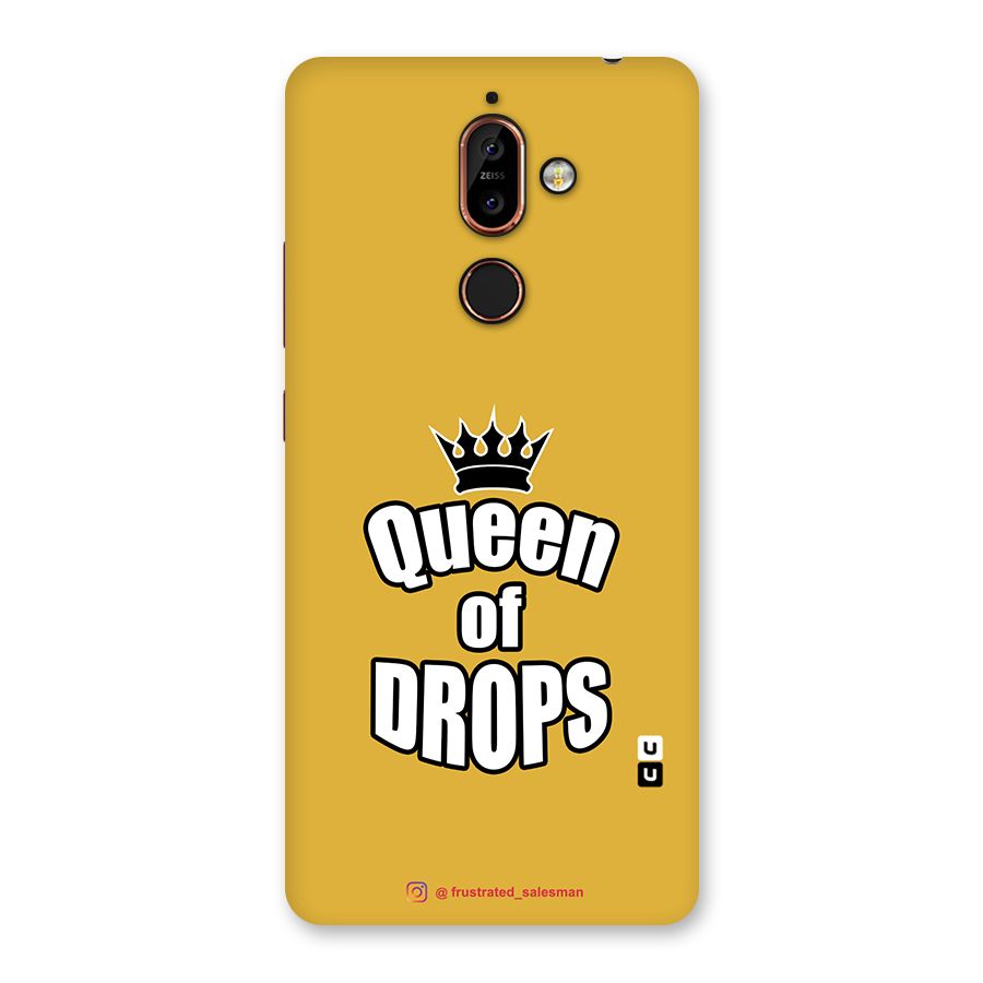 Queen of Drops Mustard Yellow Back Case for Nokia 7 Plus