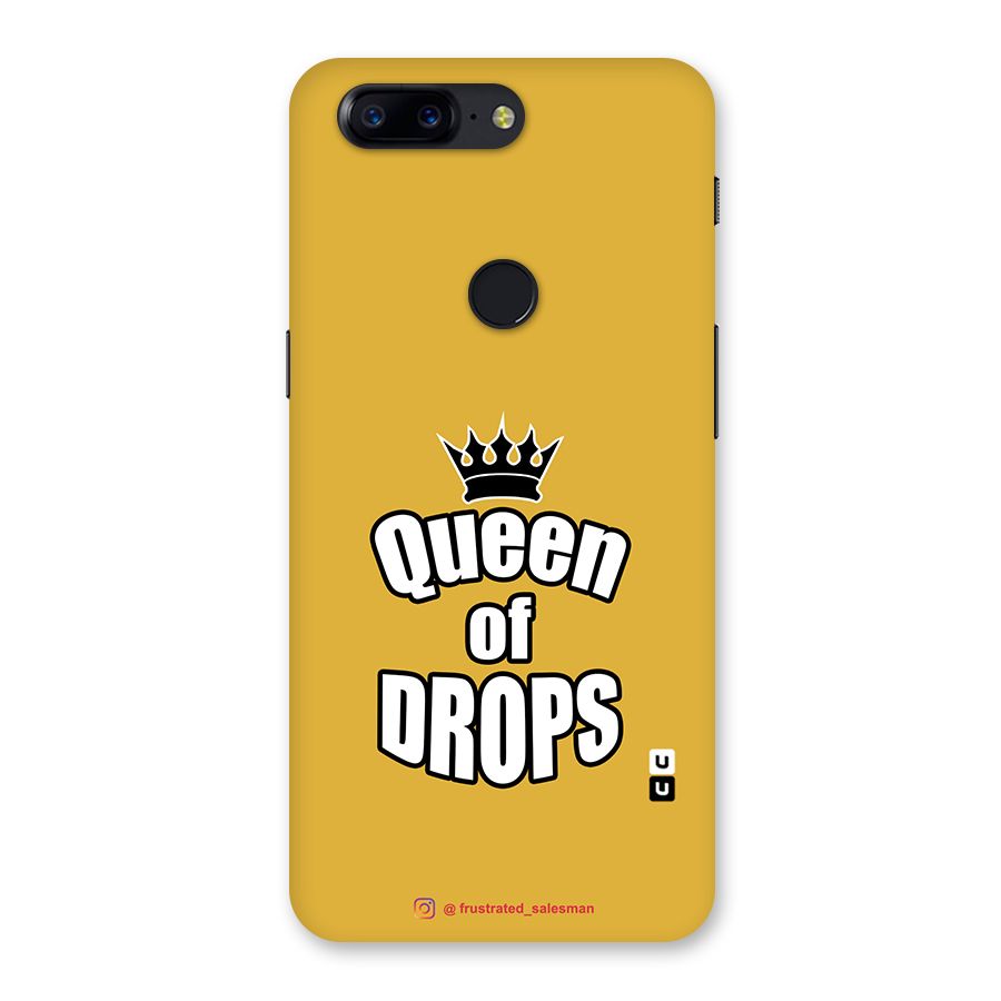 Queen of Drops Mustard Yellow Back Case for OnePlus 5T