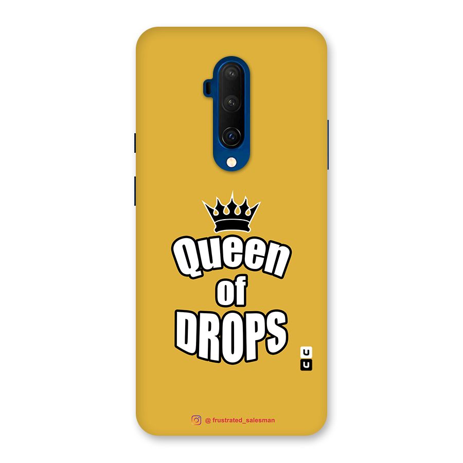 Queen of Drops Mustard Yellow Glass Back Case for OnePlus 7T Pro