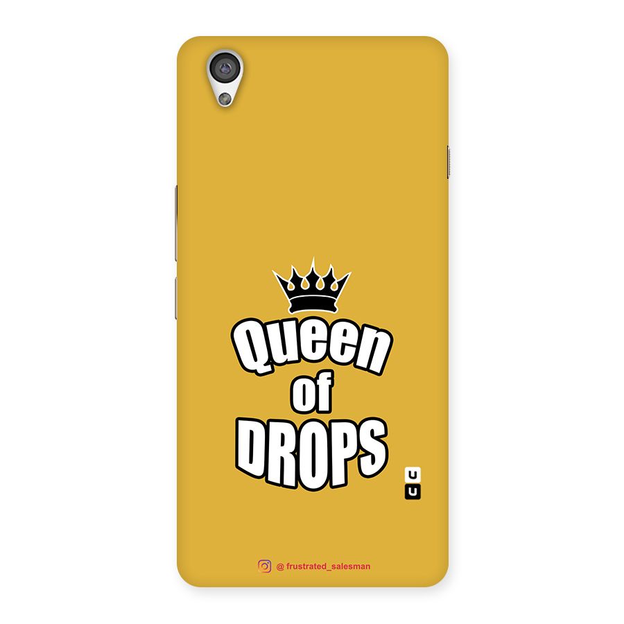 Queen of Drops Mustard Yellow Back Case for OnePlus X