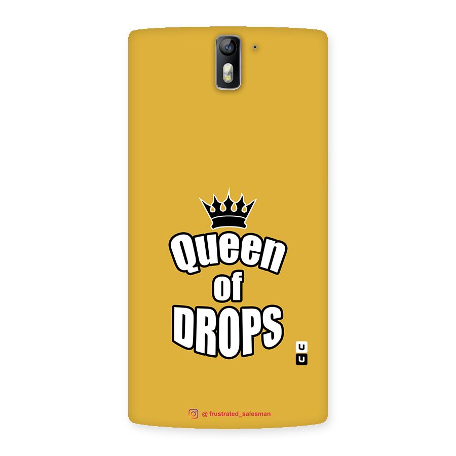 Queen of Drops Mustard Yellow Back Case for One Plus One