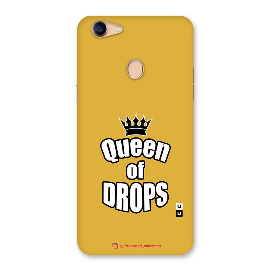 Queen of Drops Mustard Yellow Back Case for Oppo F5 Youth