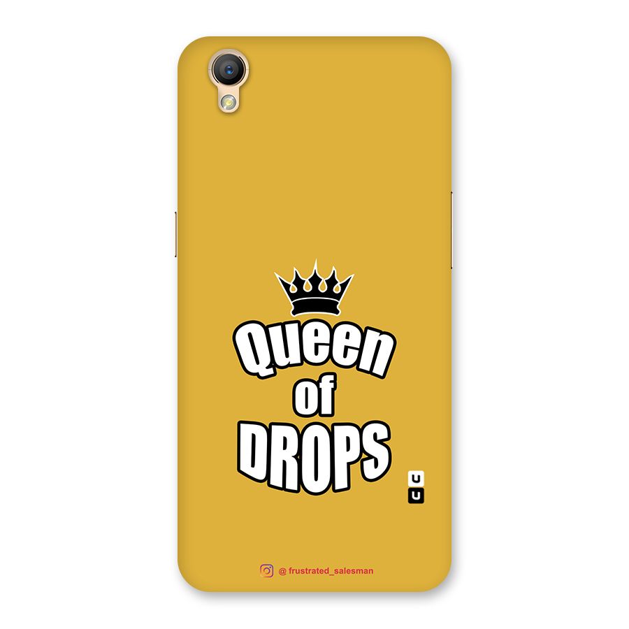 Queen of Drops Mustard Yellow Back Case for Oppo A37
