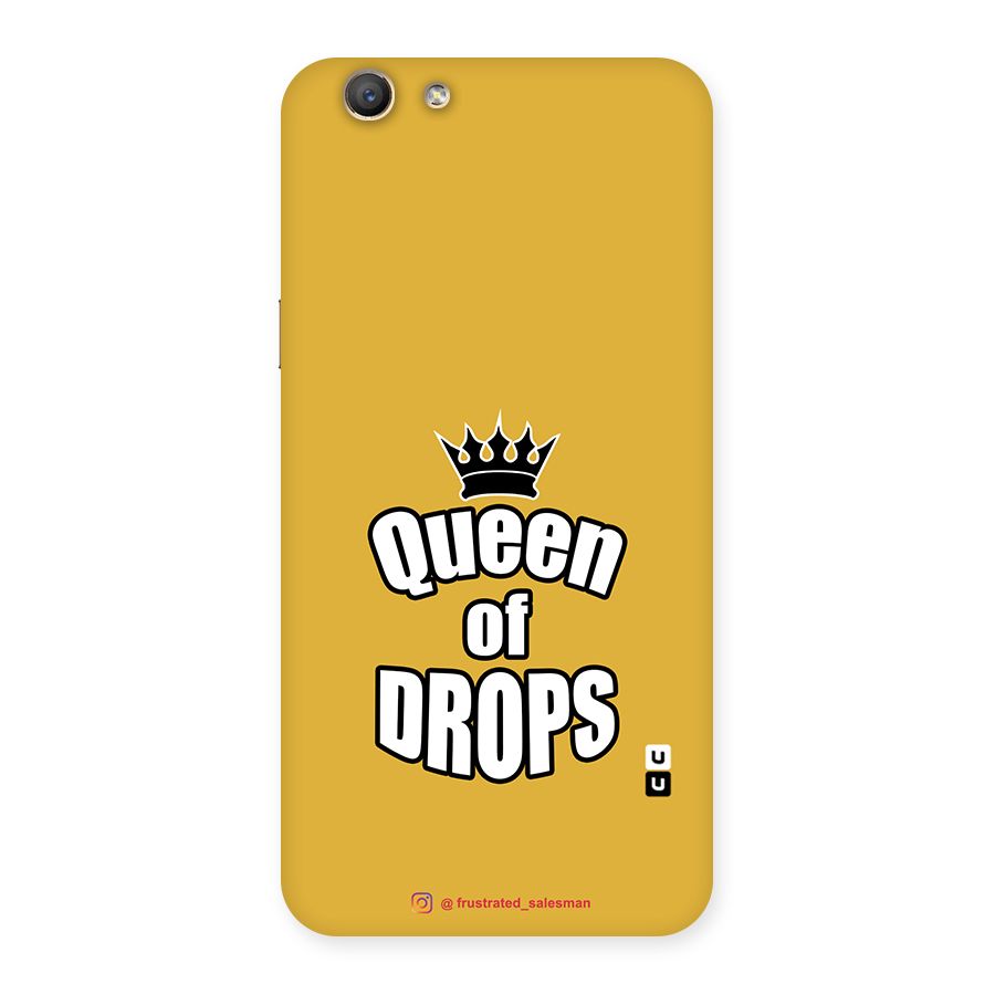 Queen of Drops Mustard Yellow Back Case for Oppo A59