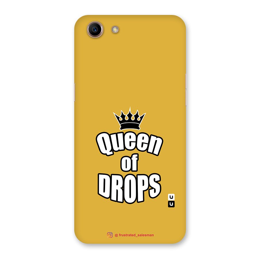 Queen of Drops Mustard Yellow Back Case for Oppo A83 (2018)