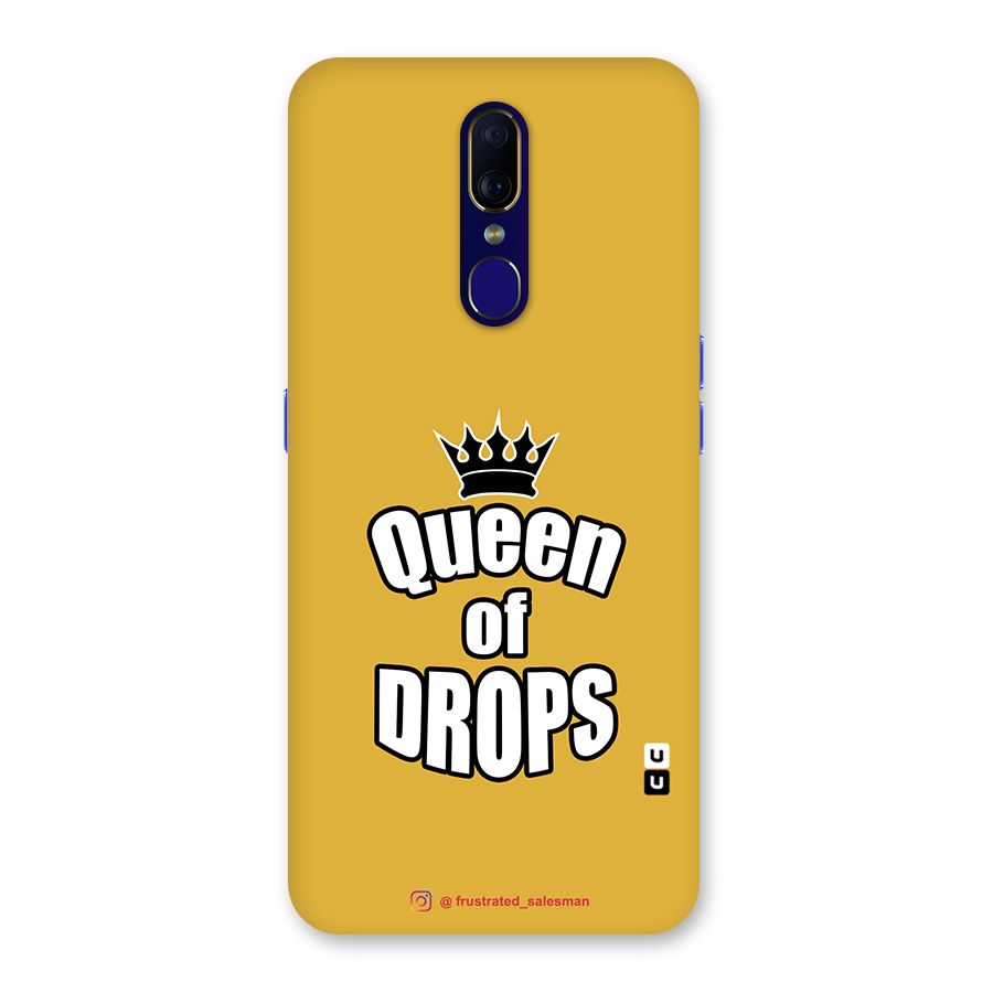 Queen of Drops Mustard Yellow Back Case for Oppo A9