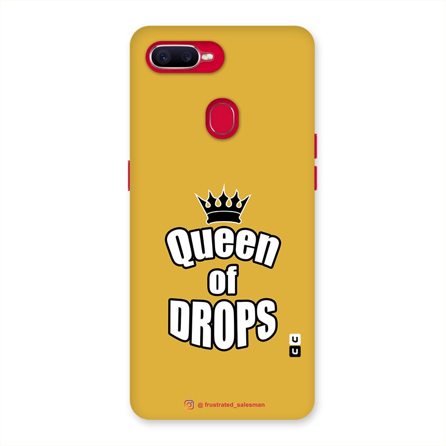Queen of Drops Mustard Yellow Back Case for Oppo F9 Pro
