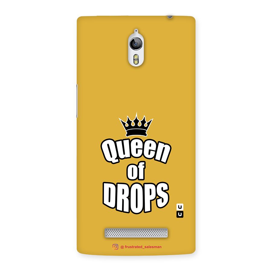 Queen of Drops Mustard Yellow Back Case for Oppo Find 7