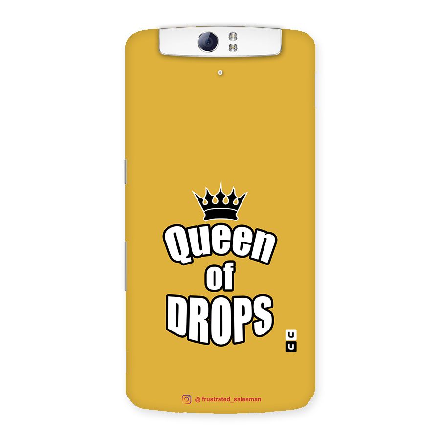 Queen of Drops Mustard Yellow Back Case for Oppo N1