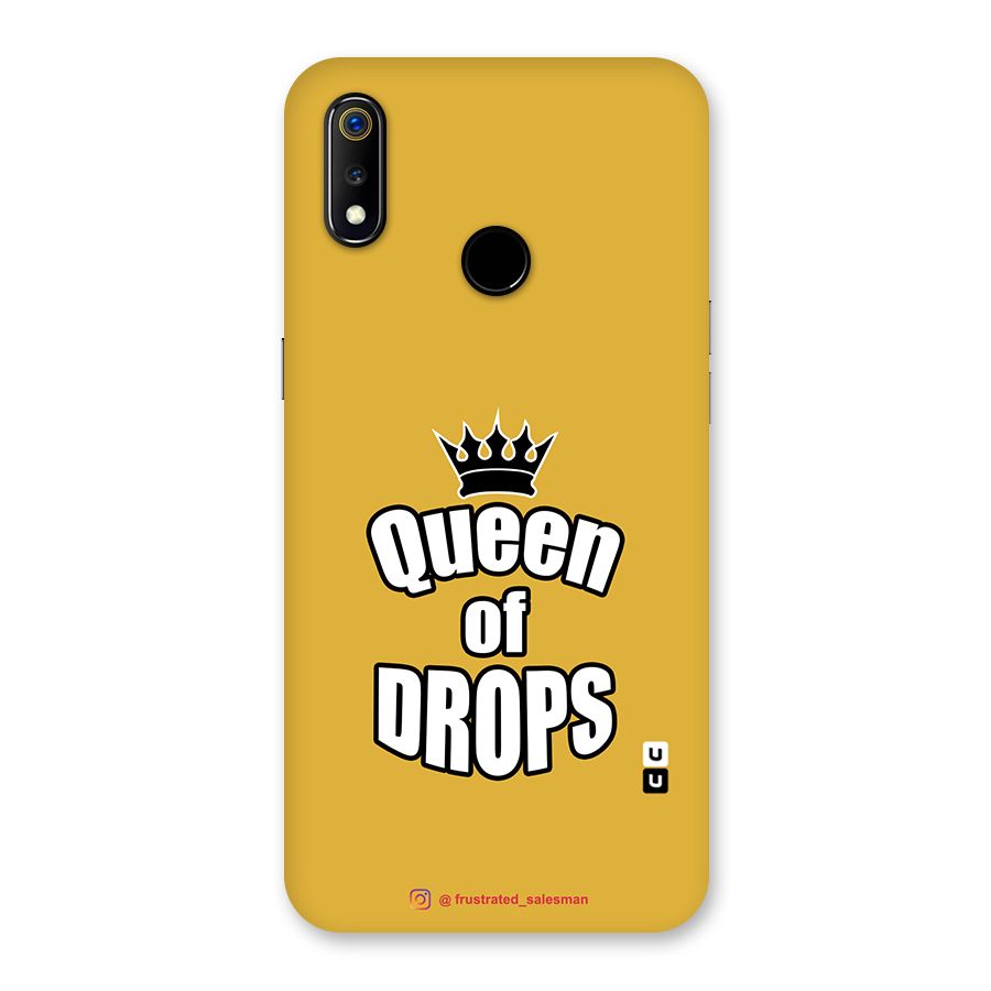 Queen of Drops Mustard Yellow Back Case for Realme 3