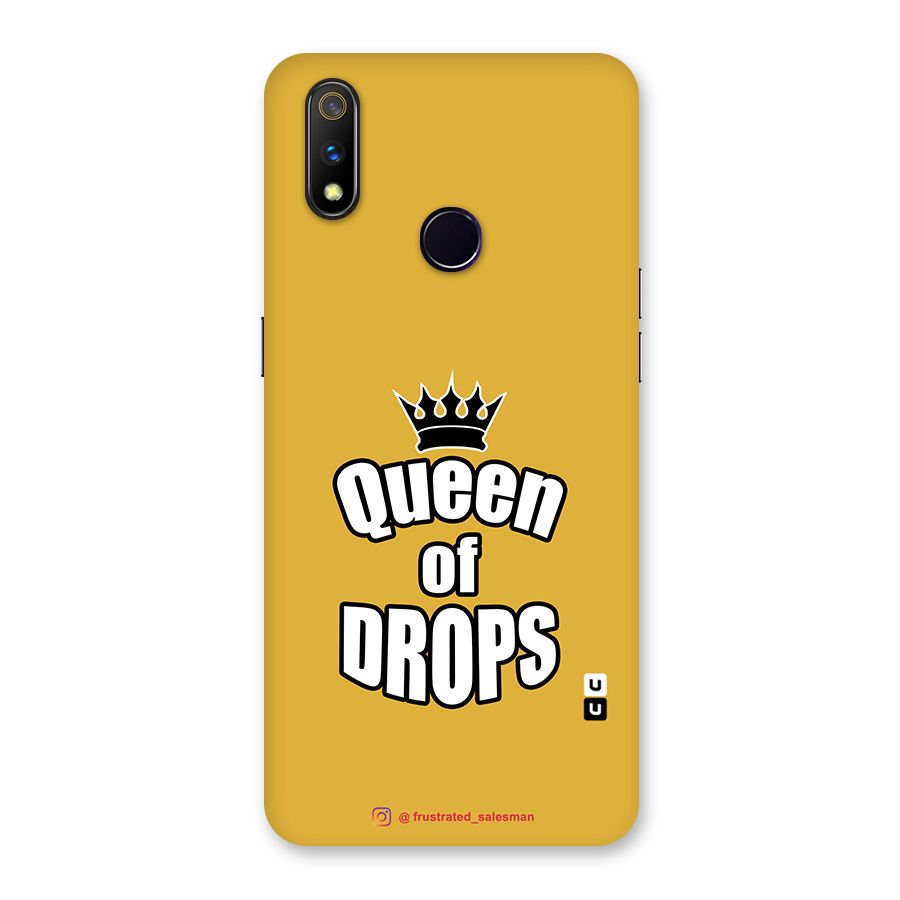 Queen of Drops Mustard Yellow Back Case for Realme 3 Pro