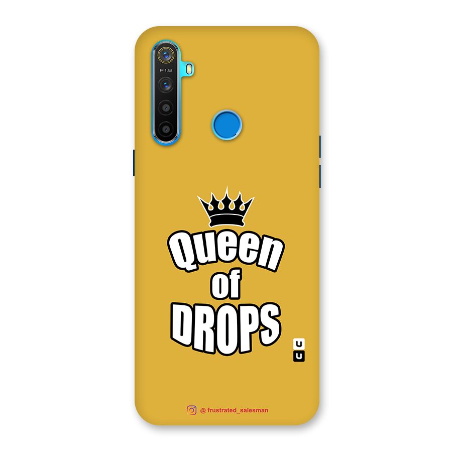 Queen of Drops Mustard Yellow Back Case for Realme 5s