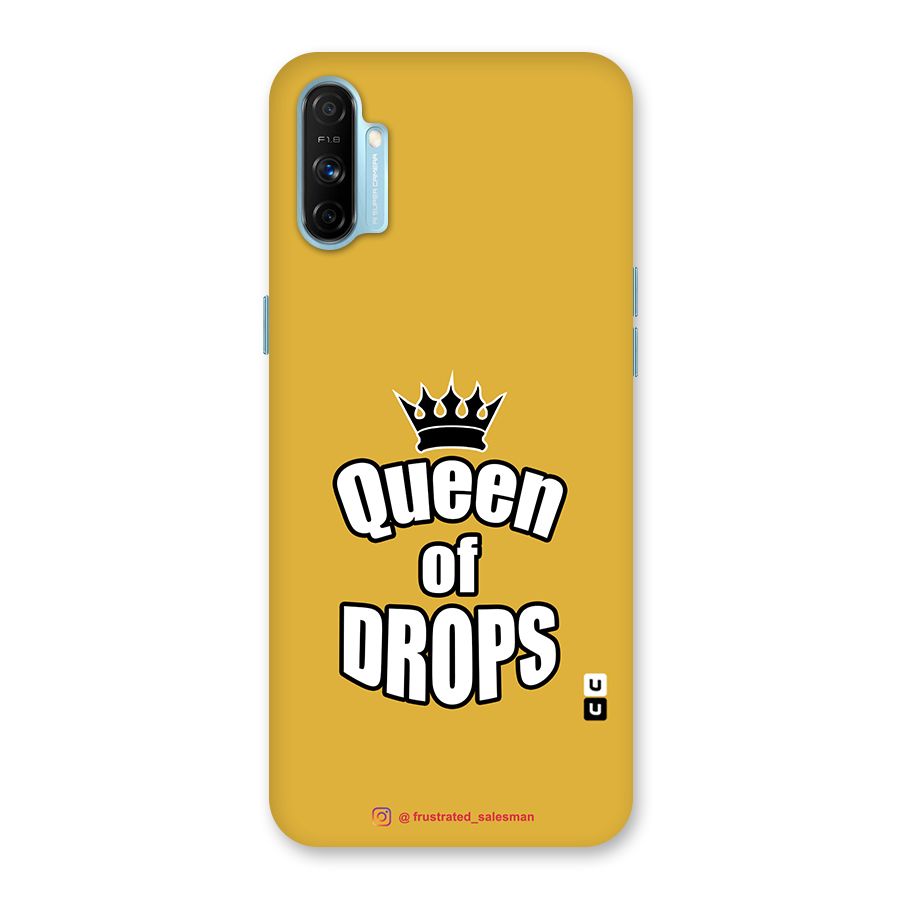 Queen of Drops Mustard Yellow Back Case for Realme Narzo 20A