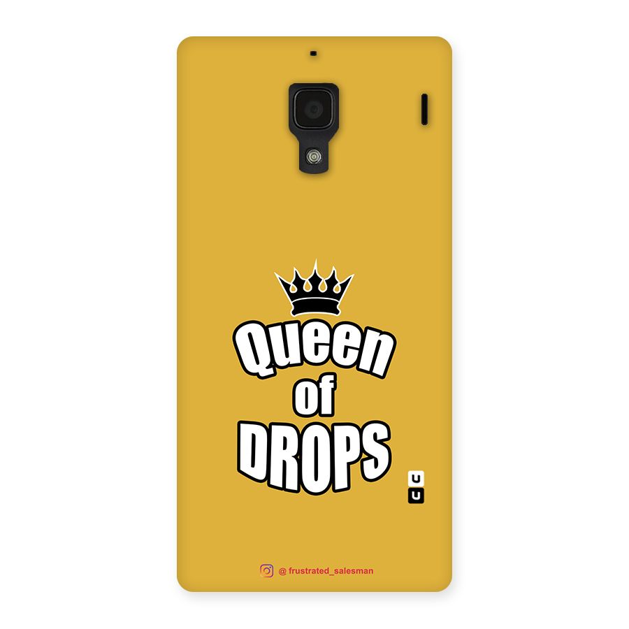 Queen of Drops Mustard Yellow Back Case for Redmi 1S