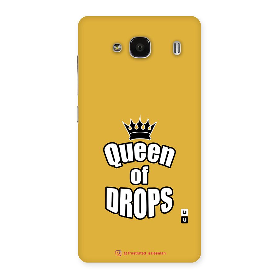 Queen of Drops Mustard Yellow Back Case for Redmi 2s
