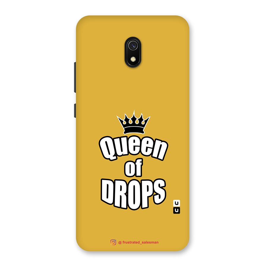 Queen of Drops Mustard Yellow Back Case for Redmi 8A