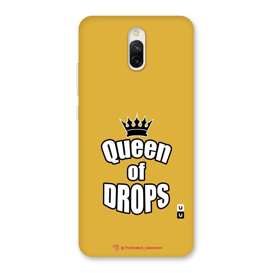 Queen of Drops Mustard Yellow Back Case for Redmi 8A Dual
