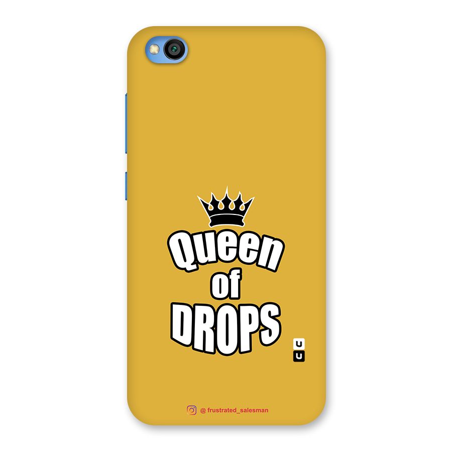 Queen of Drops Mustard Yellow Back Case for Redmi Go