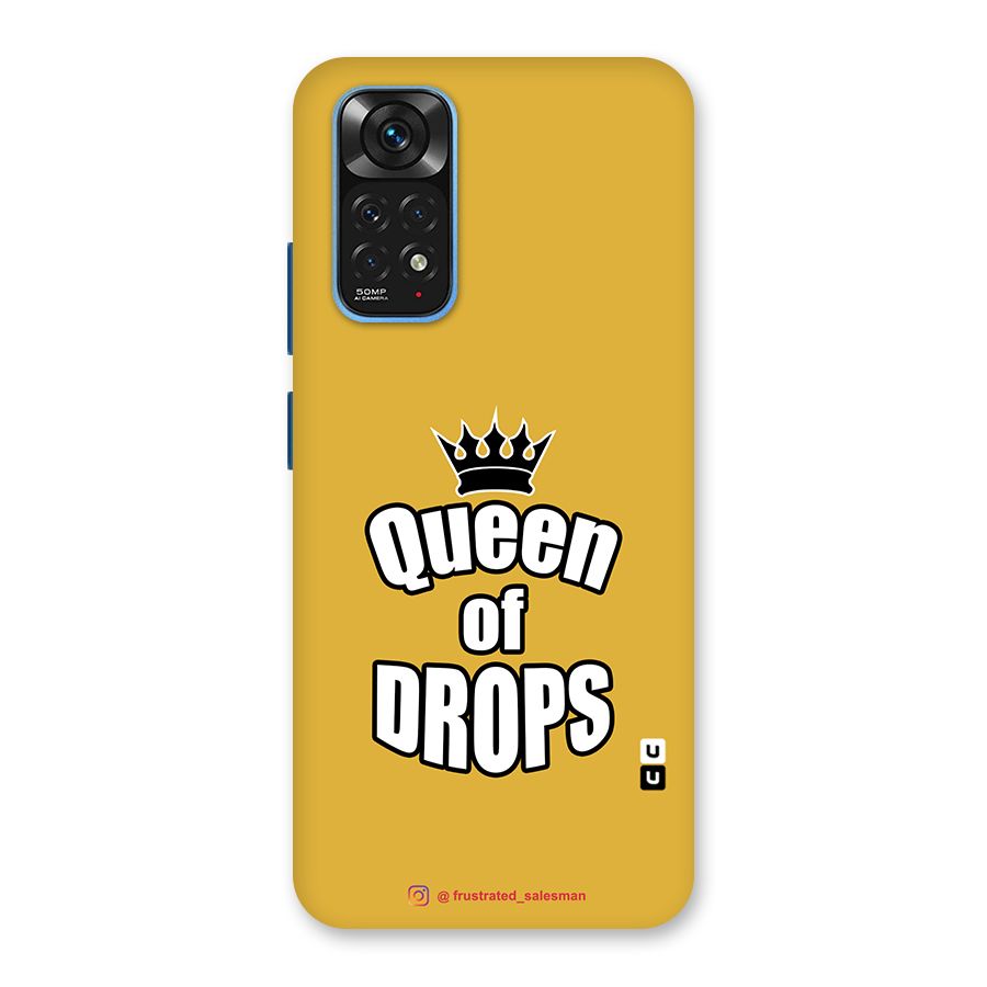 Queen of Drops Mustard Yellow Back Case for Redmi Note 11S