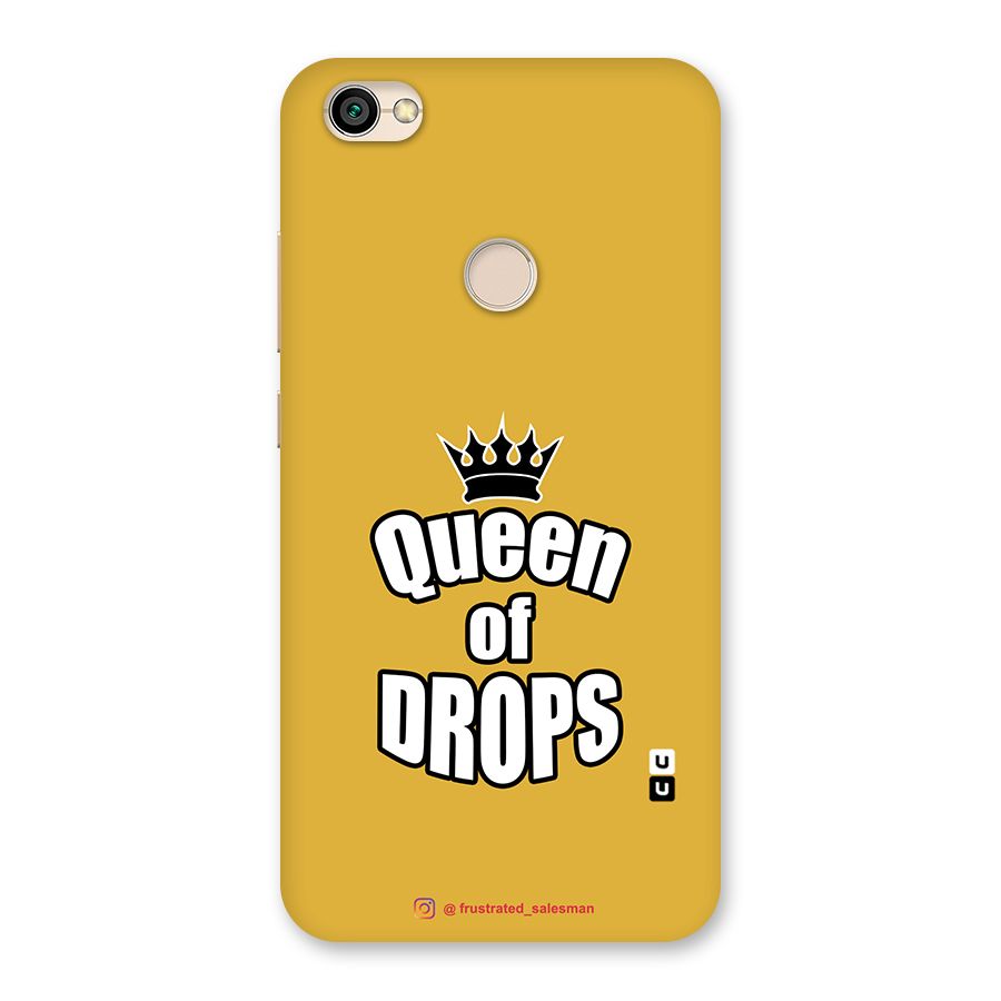 Queen of Drops Mustard Yellow Back Case for Redmi Y1 2017