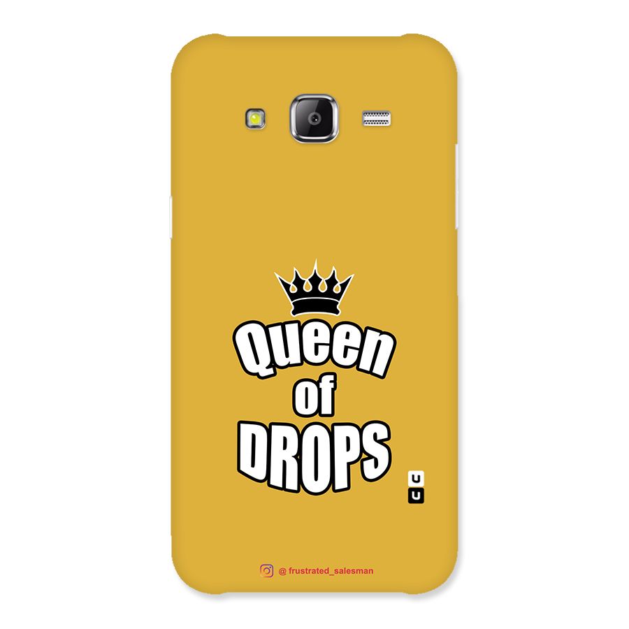Queen of Drops Mustard Yellow Back Case for Samsung Galaxy J5