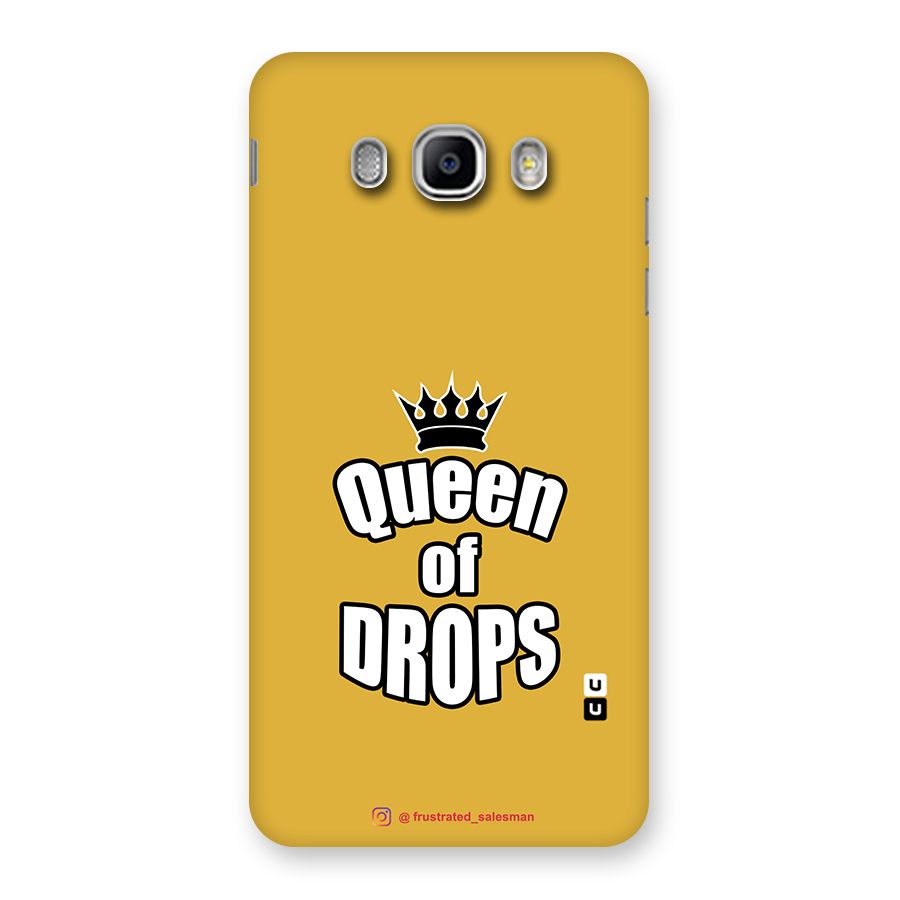 Queen of Drops Mustard Yellow Back Case for Samsung Galaxy J5 2016