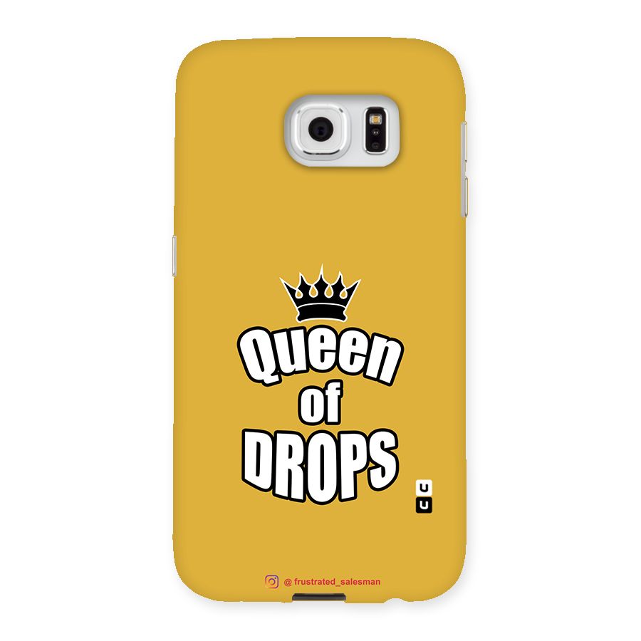 Queen of Drops Mustard Yellow Back Case for Samsung Galaxy S6