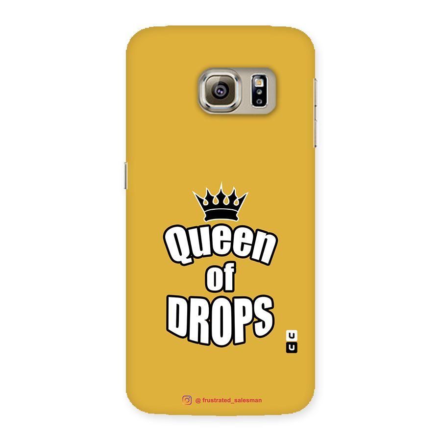 Queen of Drops Mustard Yellow Back Case for Samsung Galaxy S6 Edge Plus