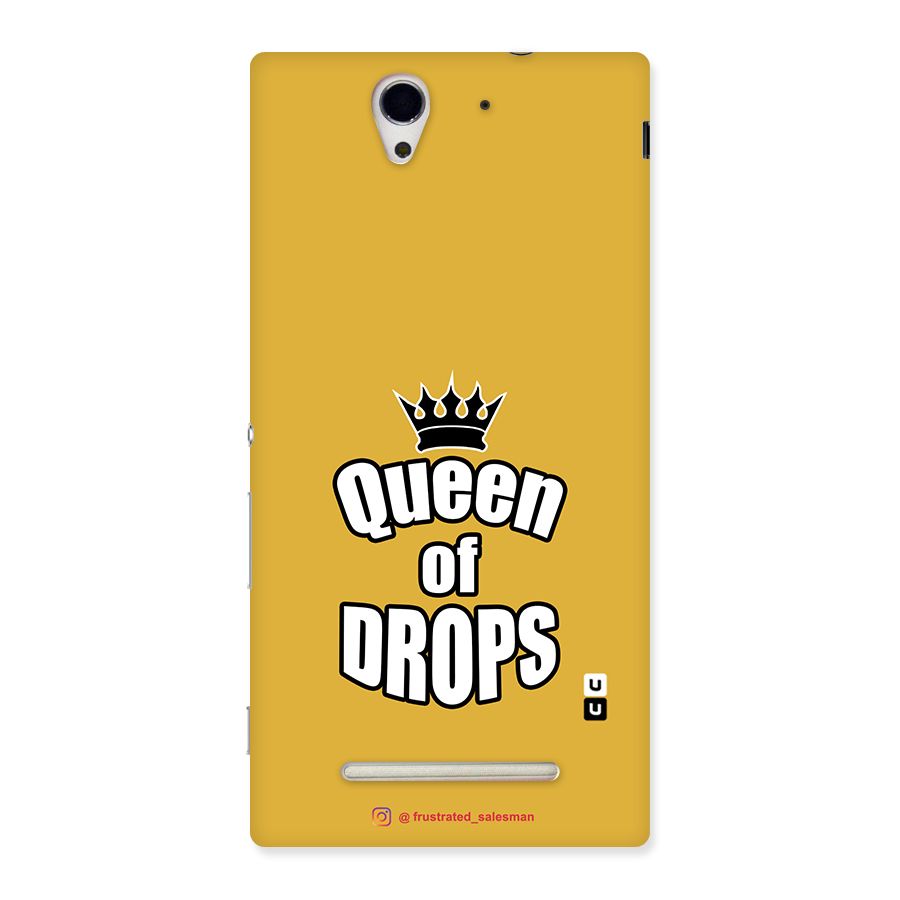 Queen of Drops Mustard Yellow Back Case for Sony Xperia C3