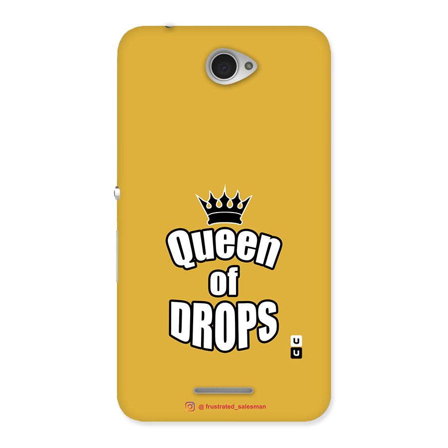 Queen of Drops Mustard Yellow Back Case for Sony Xperia E4