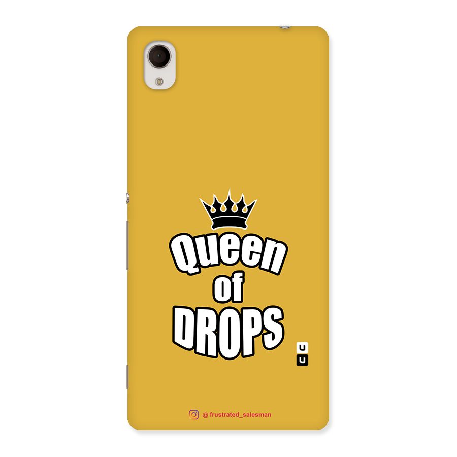 Queen of Drops Mustard Yellow Back Case for Sony Xperia M4