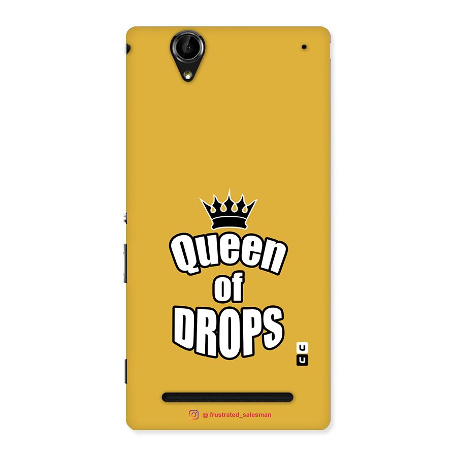Queen of Drops Mustard Yellow Back Case for Sony Xperia T2