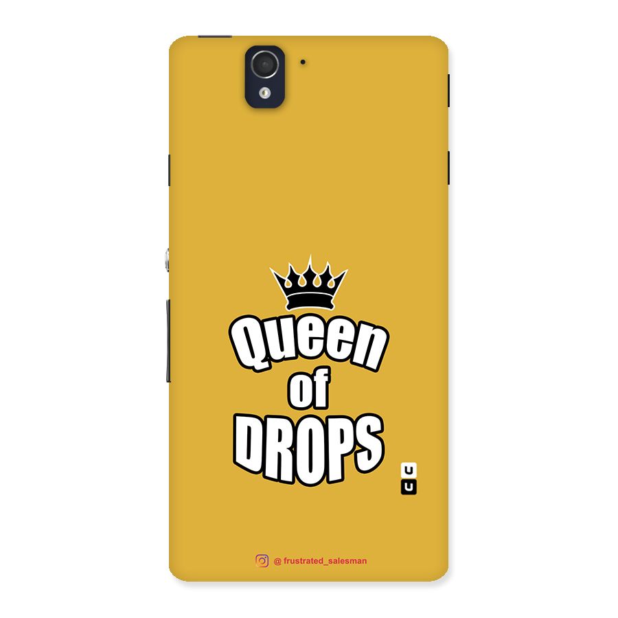 Queen of Drops Mustard Yellow Back Case for Sony Xperia Z