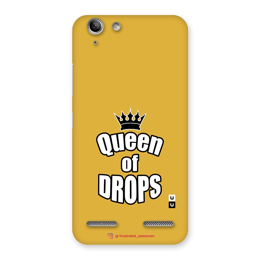 Queen of Drops Mustard Yellow Back Case for Vibe K5 Plus