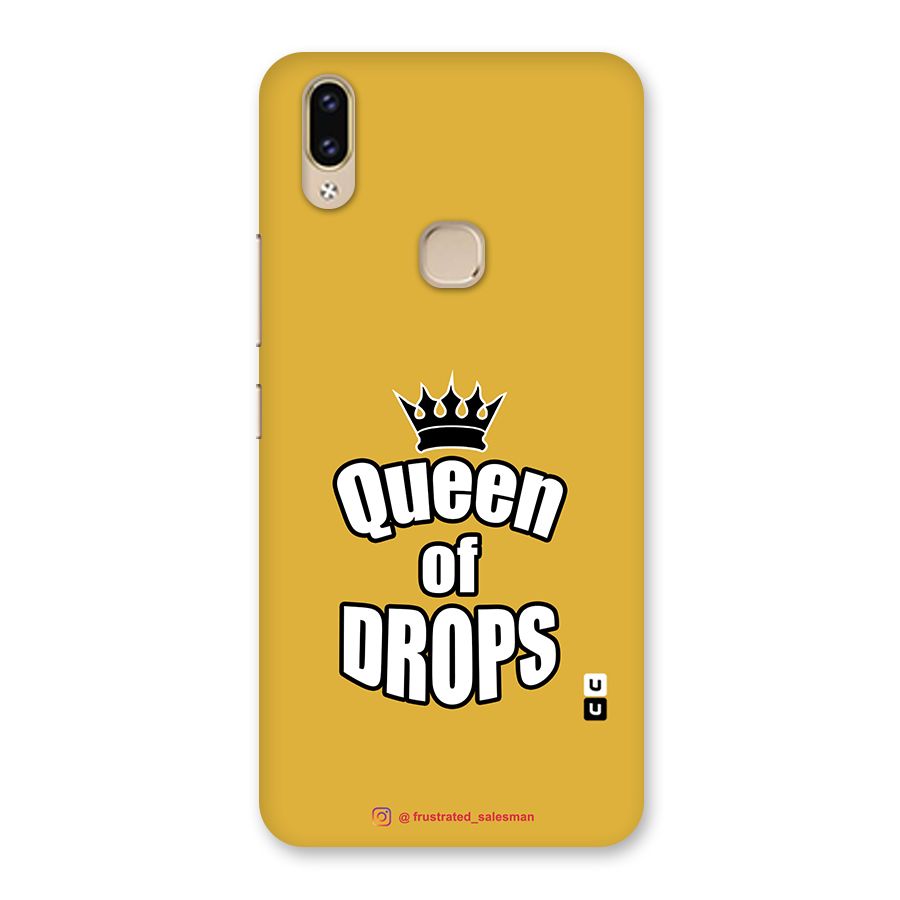 Queen of Drops Mustard Yellow Back Case for Vivo V9 Youth