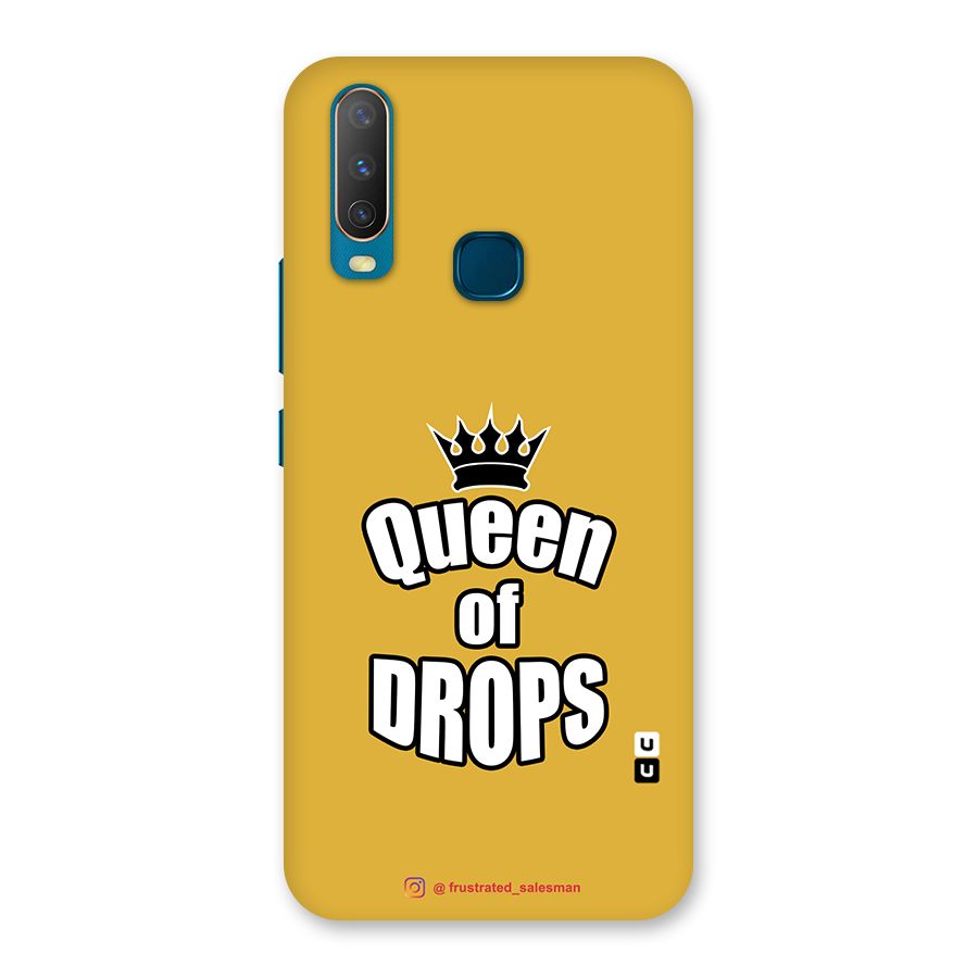 Queen of Drops Mustard Yellow Back Case for Vivo Y11
